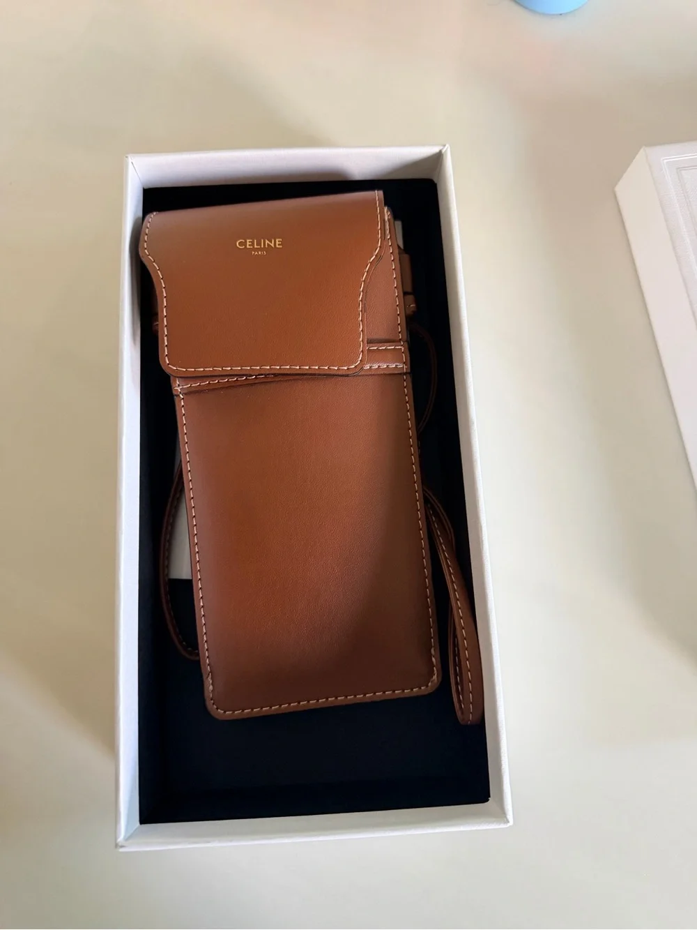 Celine White and Black Logo Luxury Gift Box